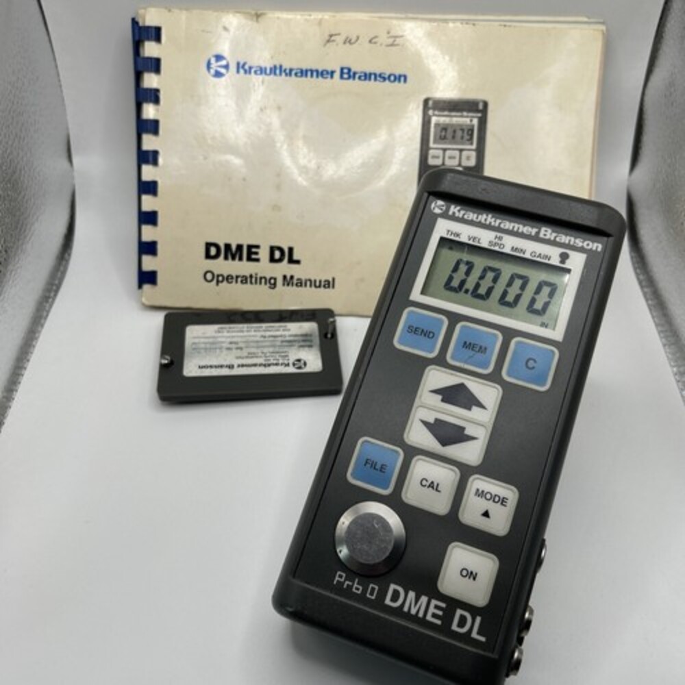 Krautkramer Branson DME Thickness Gauge - Turns On Not Calibrated